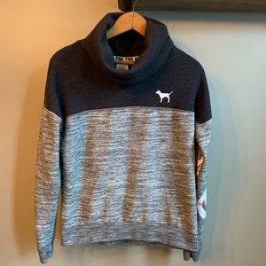 PINK cowl neck sweatshirt